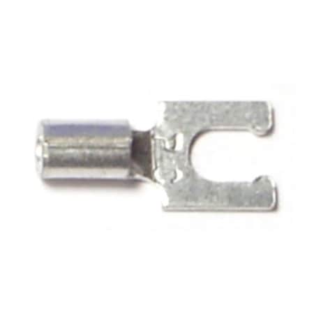 Midwest Fastener Fork Terminal, 14 AWG, Bare Insulated, 20 PK 70131